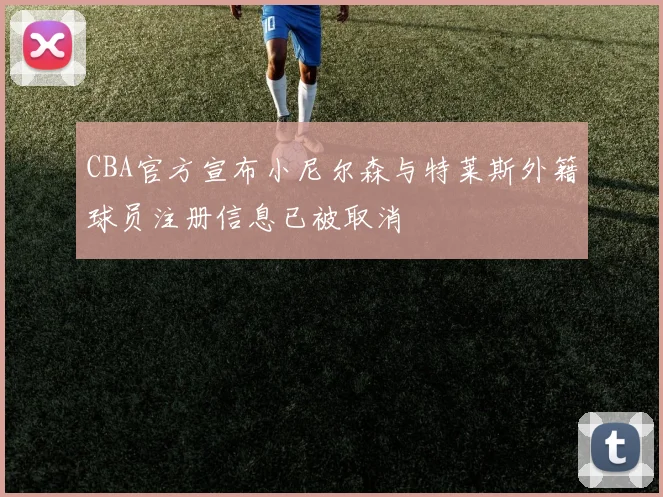 CBA官方宣布小尼尔森与特莱斯外籍球员注册信息已被取消